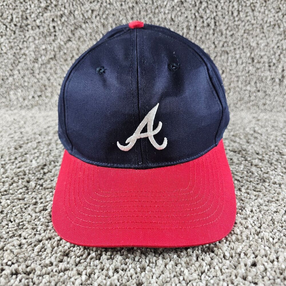 Atlanta Braves Hat Cap Snapback Blue Red MLB Baseball Embroidered Logo Mens